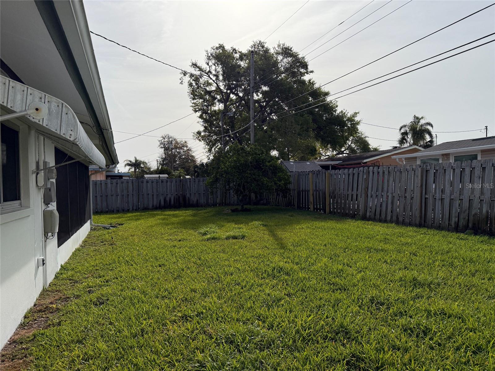 Backyard view facing East