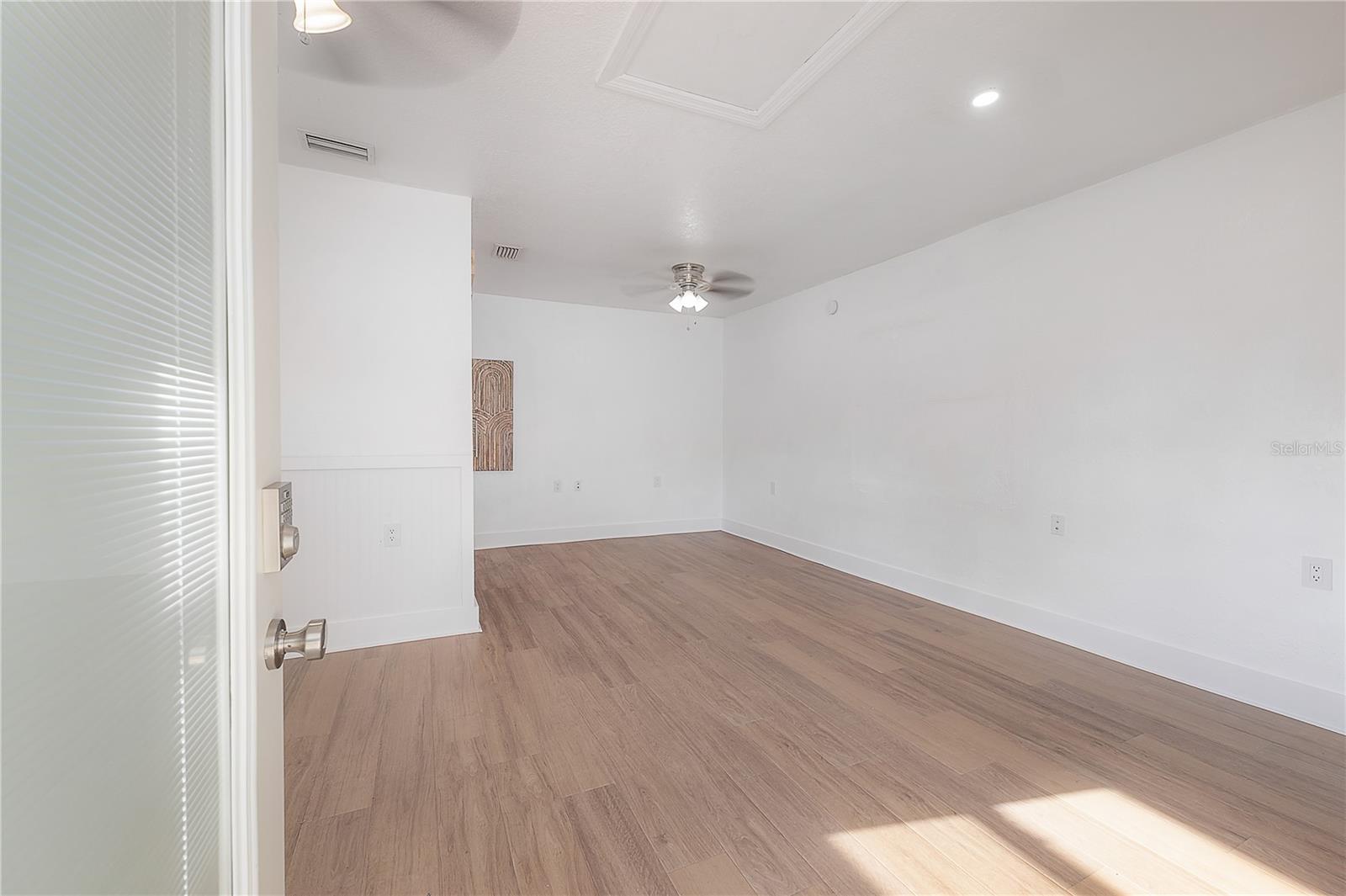 Guest House with bathroom, walk-in closet, and space for full kitchen