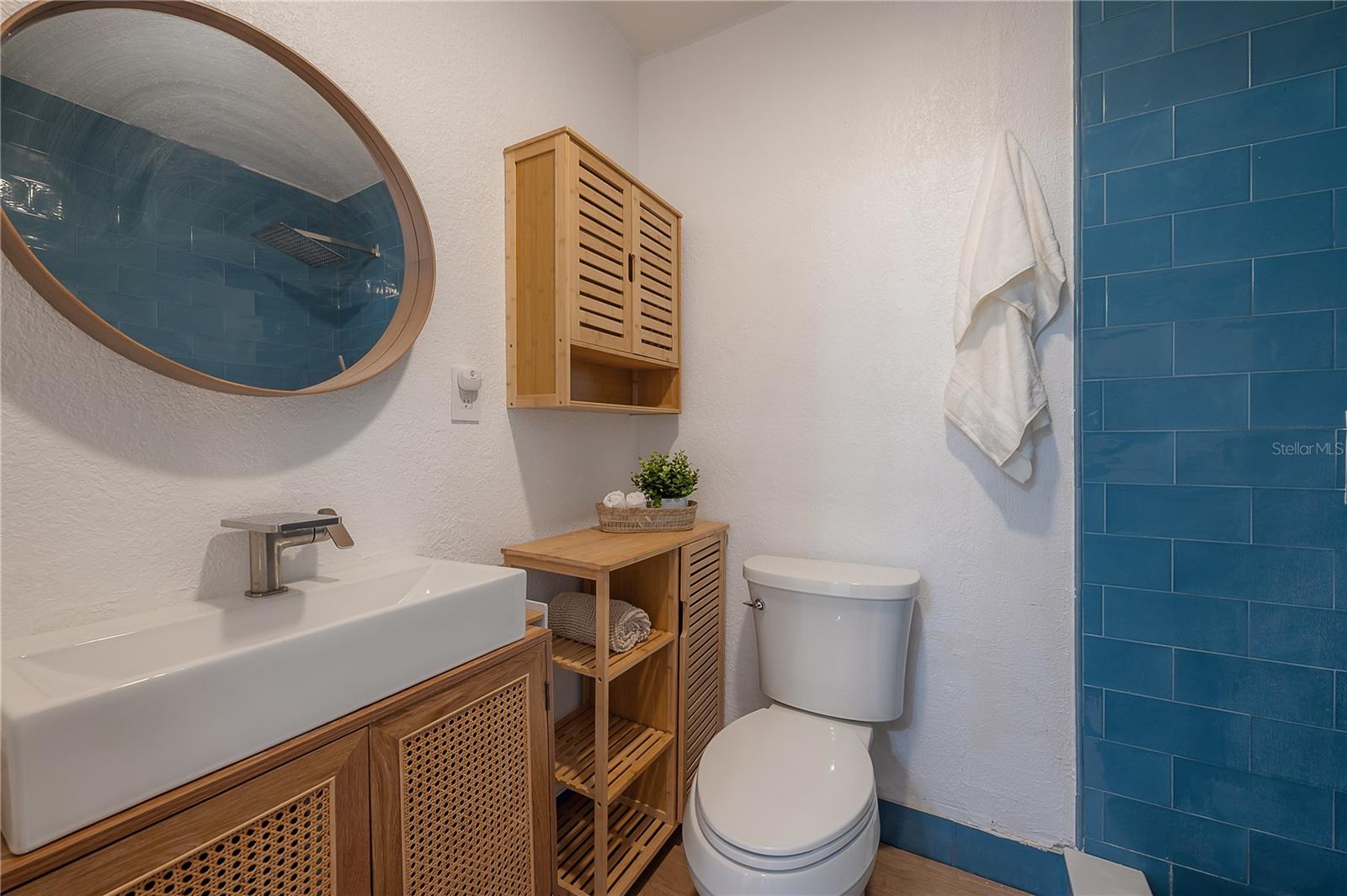 Guest House with bathroom, walk-in closet, and space for full kitchen