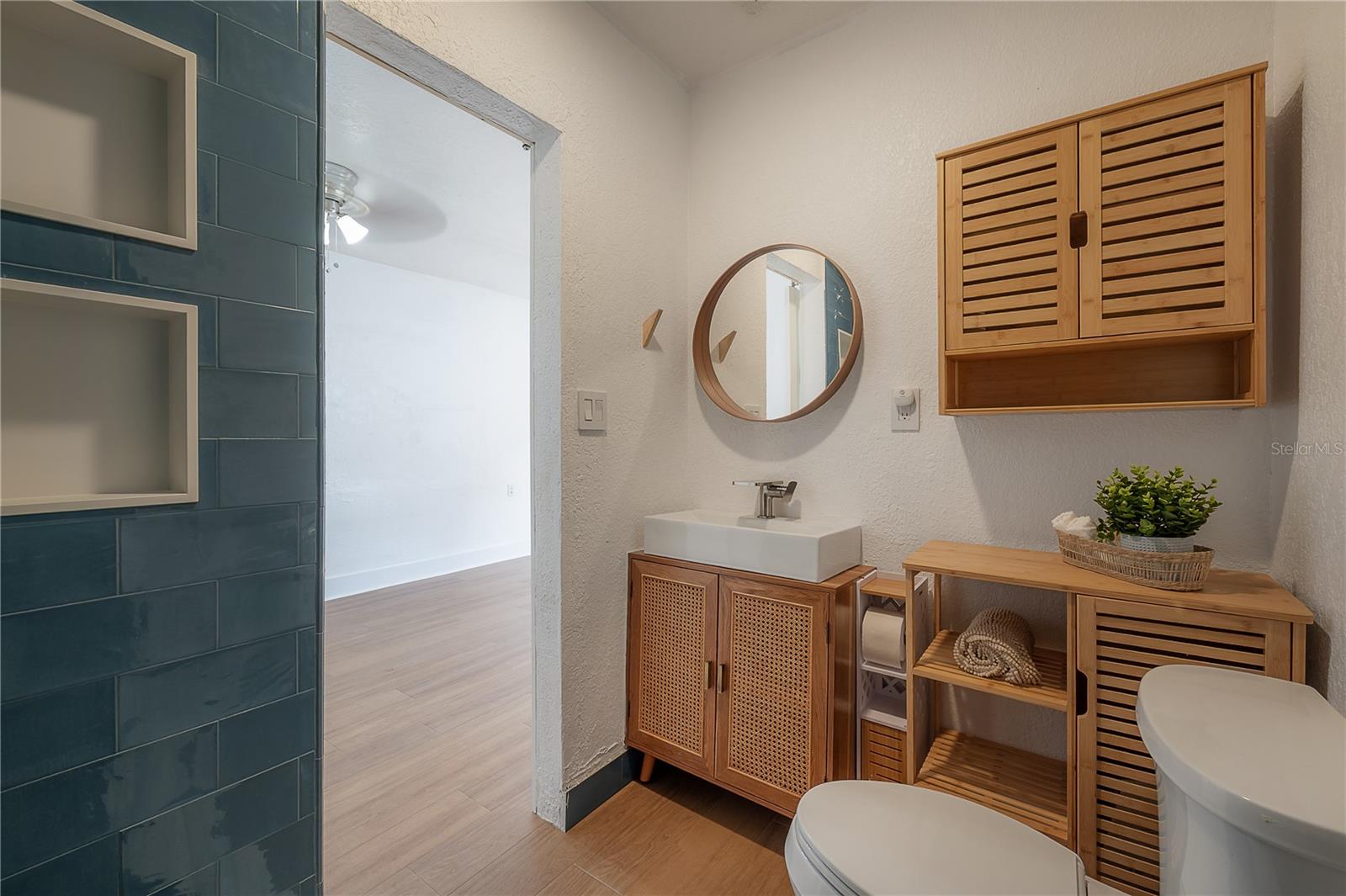 Guest House with bathroom, walk-in closet, and space for full kitchen