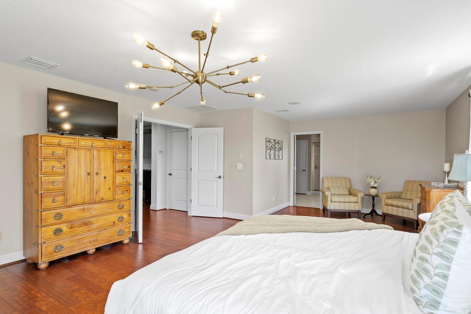 French doors open to the primary suite