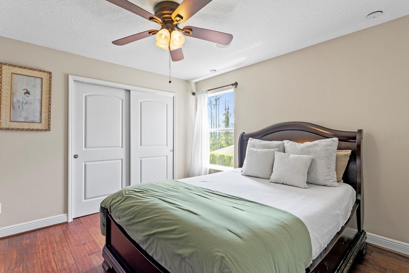Spacious guest bedroom