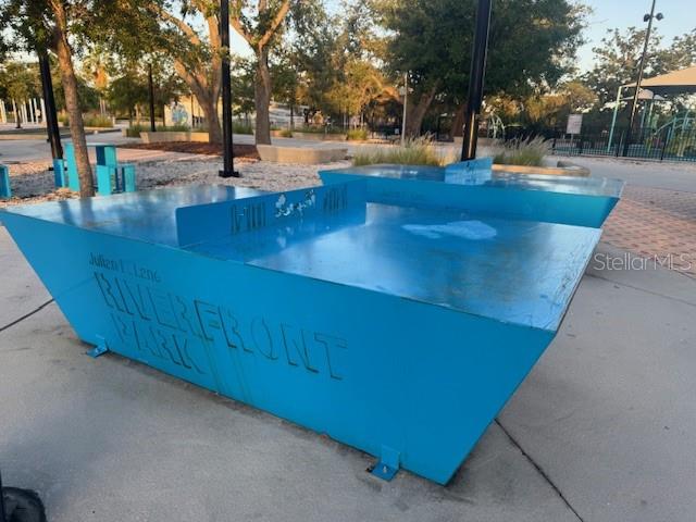 Julian B Lane Park community ping pong table