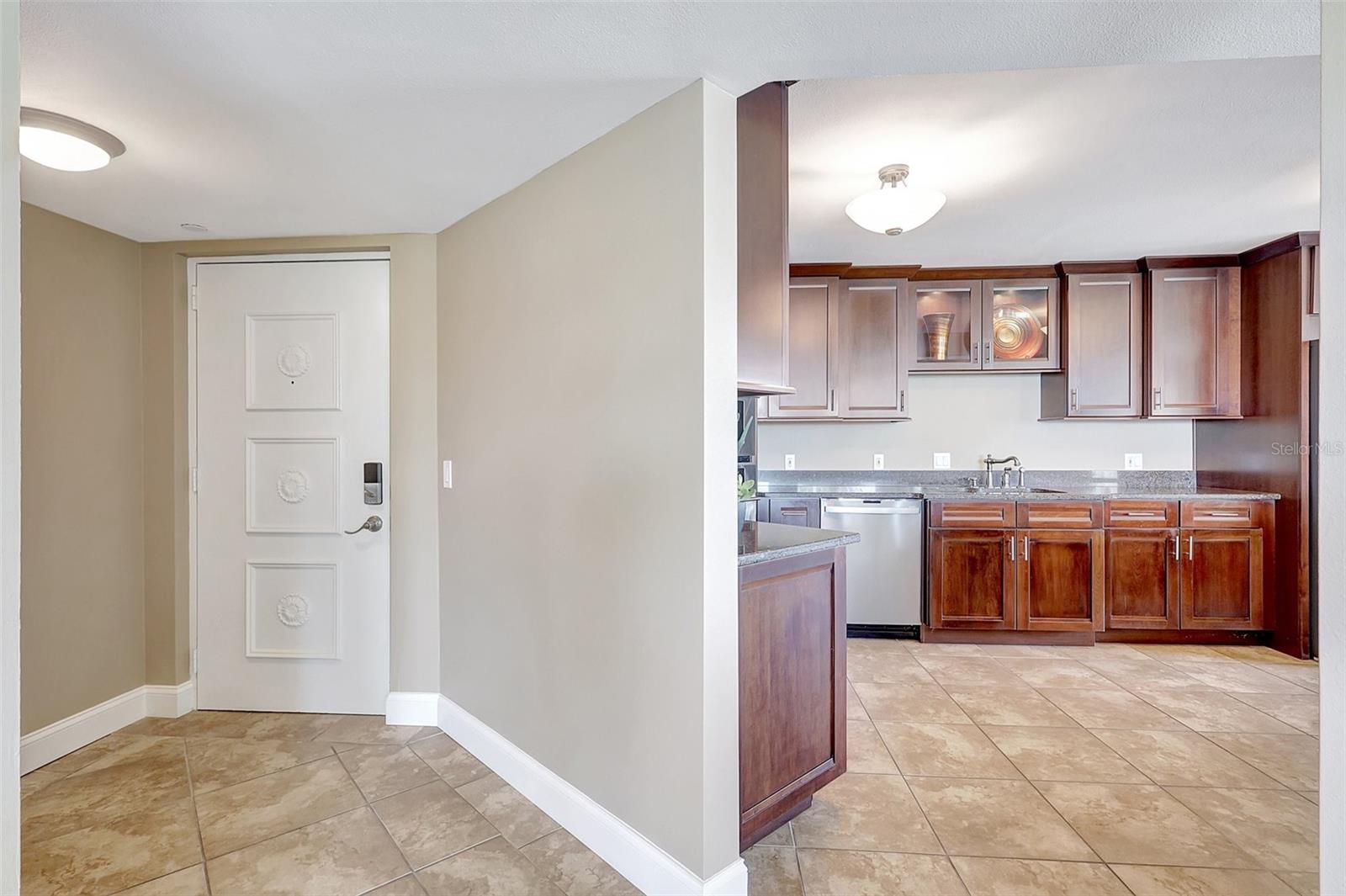 The Kitchen is open and spacious and beautifully appointed