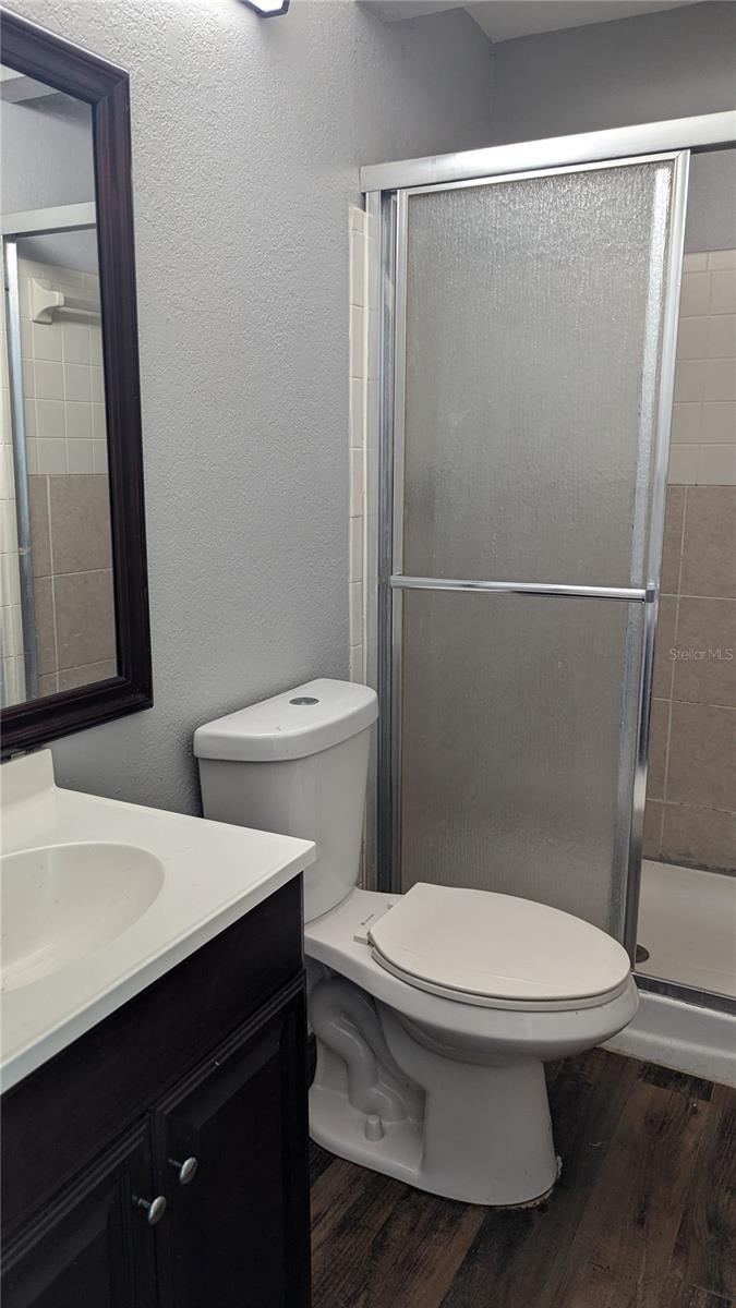 primary bathroom with shower