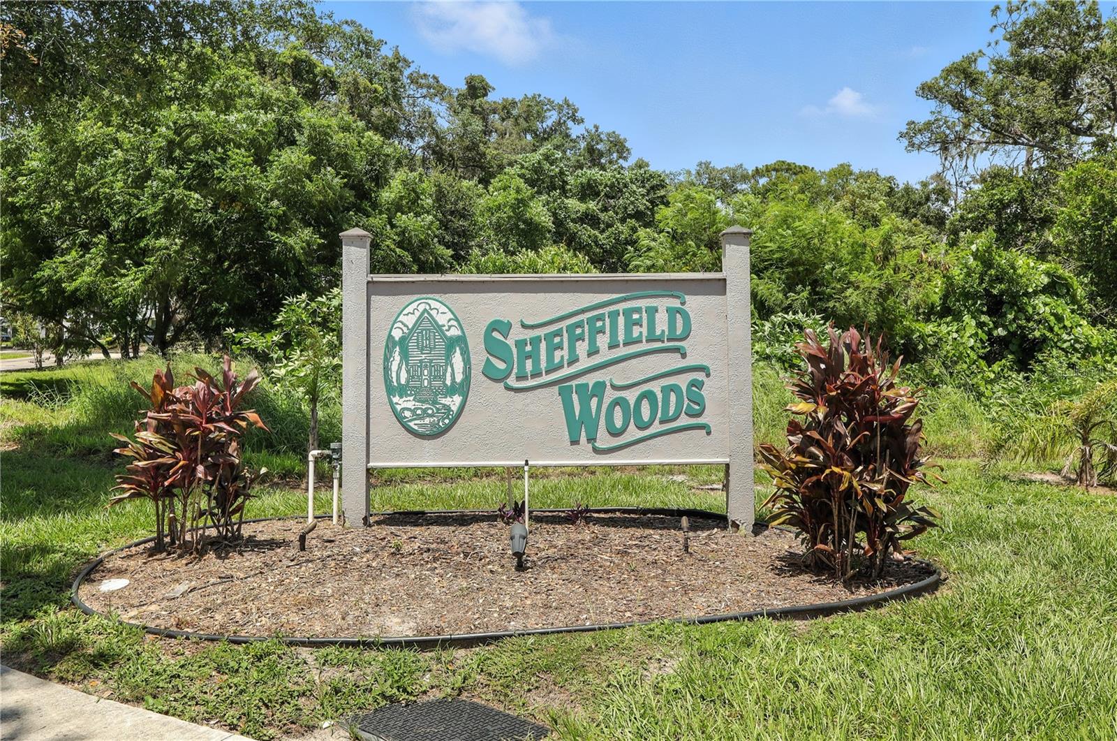 entry sign to community