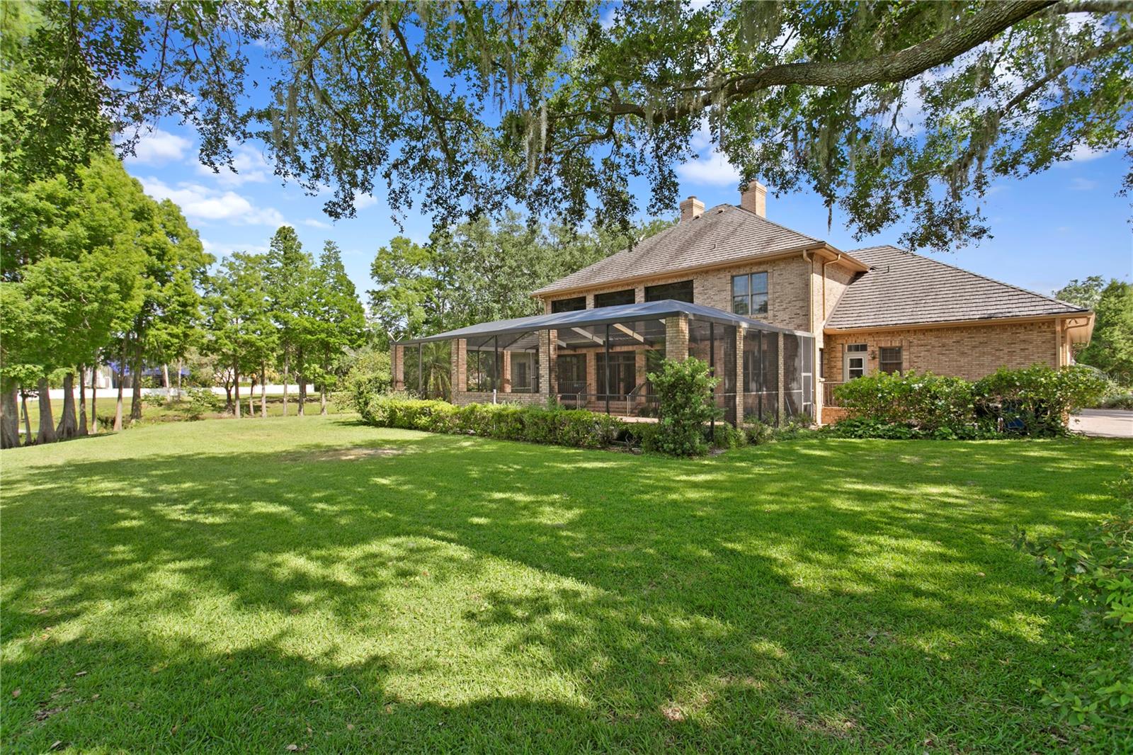 Rear Exterior with large lawn