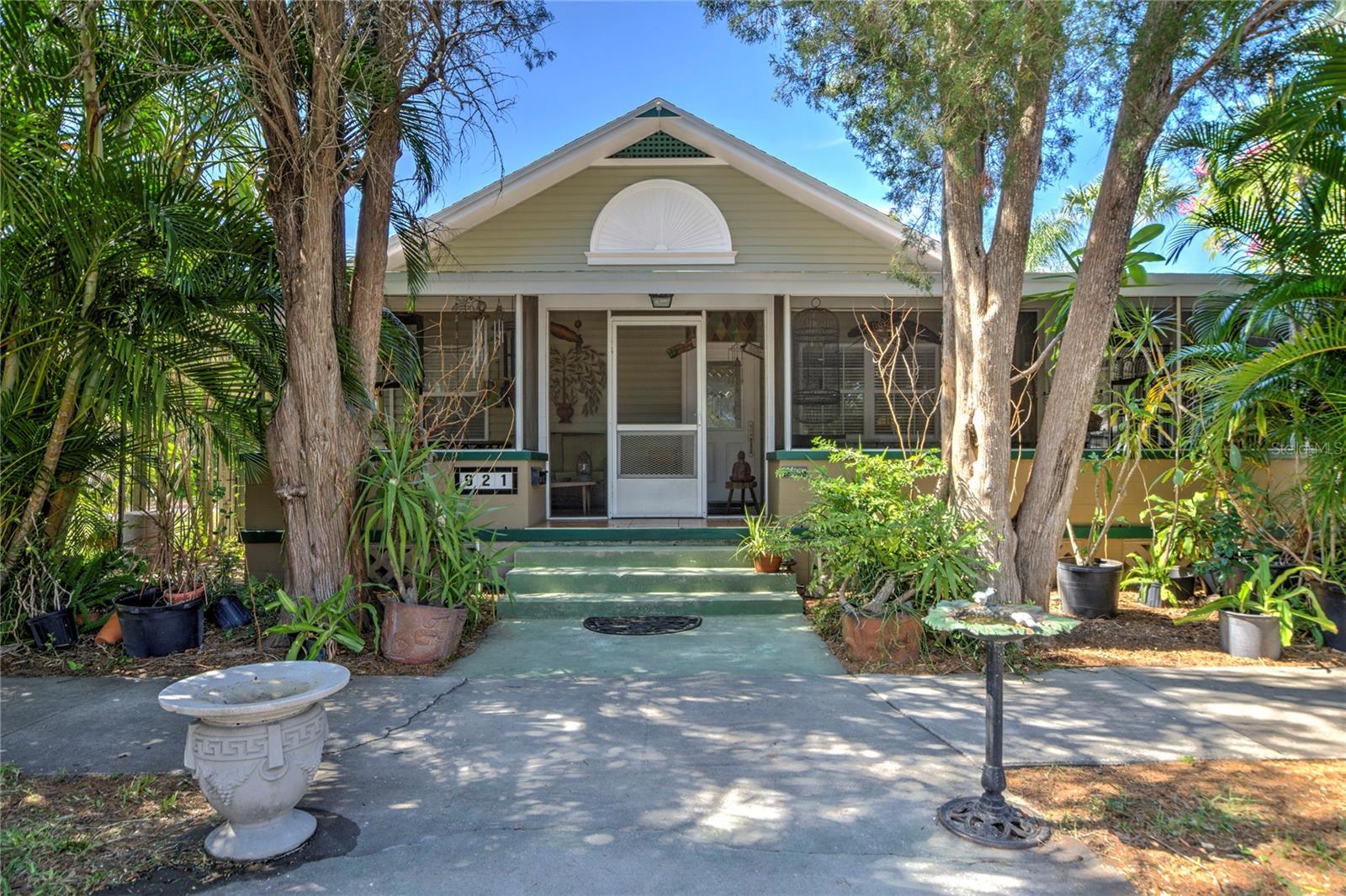 Front view, carport is off to the right