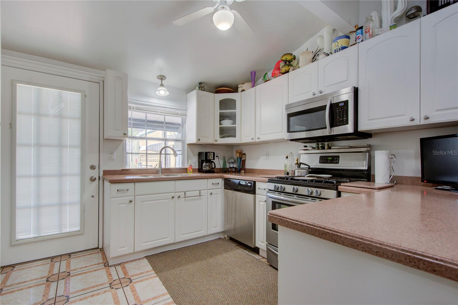 kitchen and back door