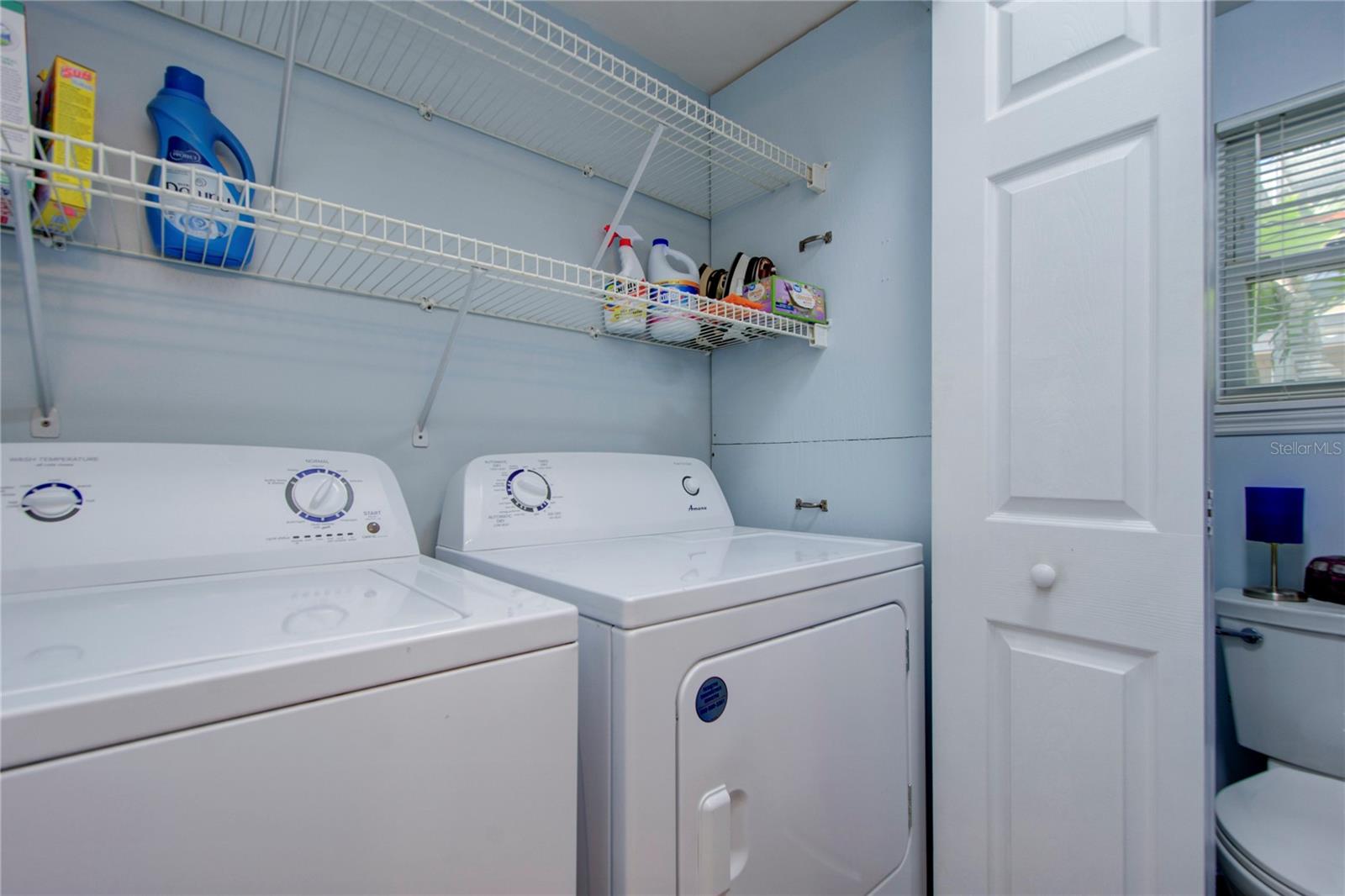 laundry closet in bath