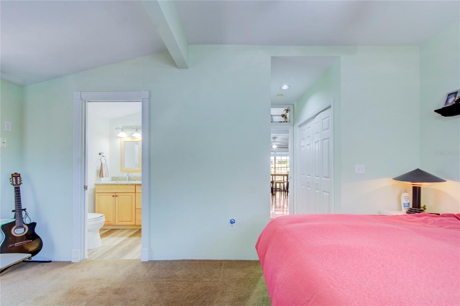 master bedroom and bath