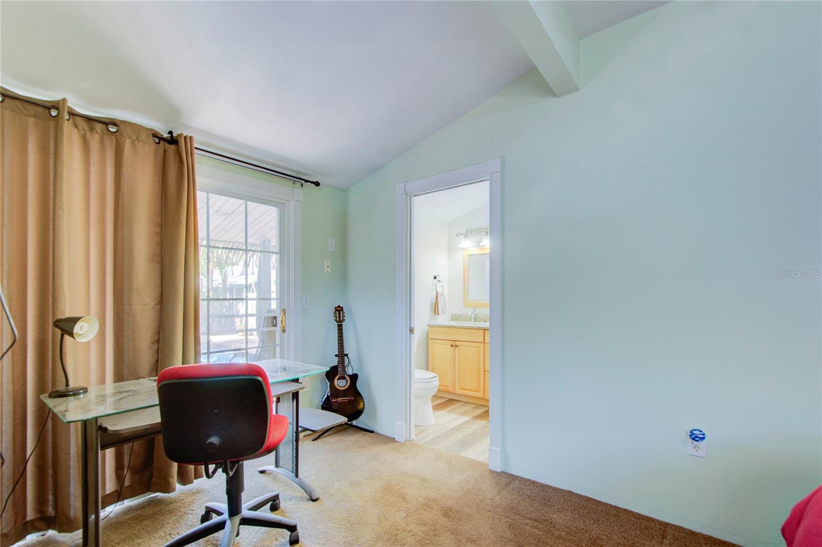 master bedroom and bath