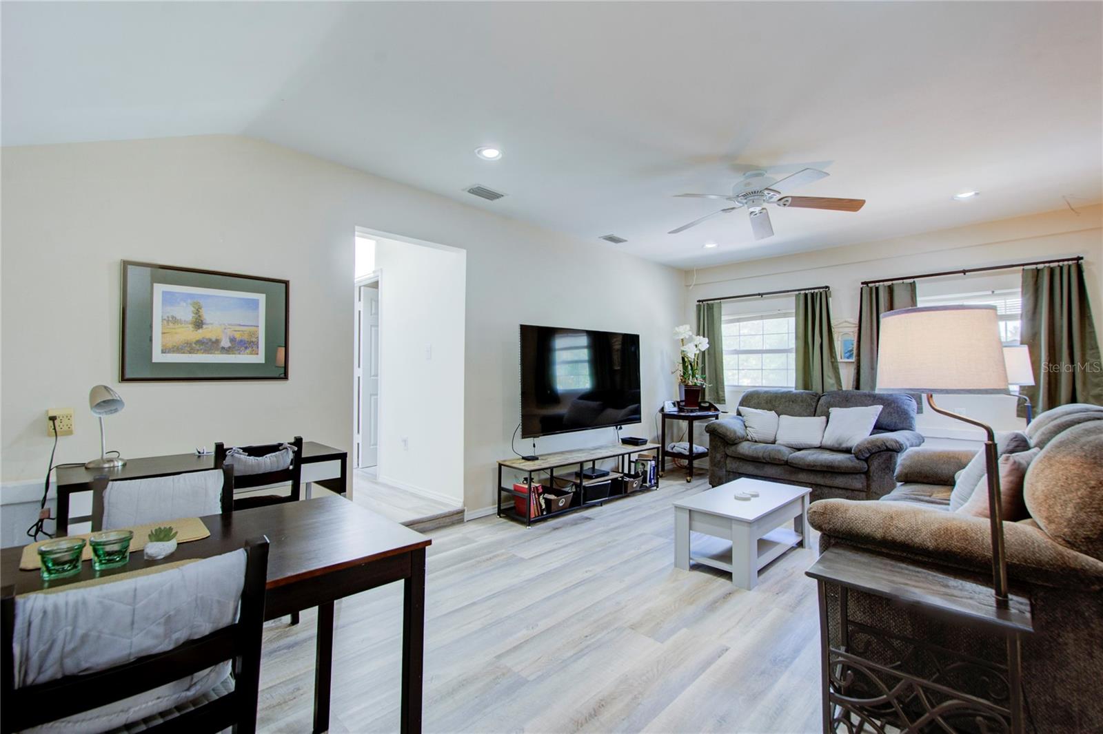 upstairs apartment living room viewed from entrance