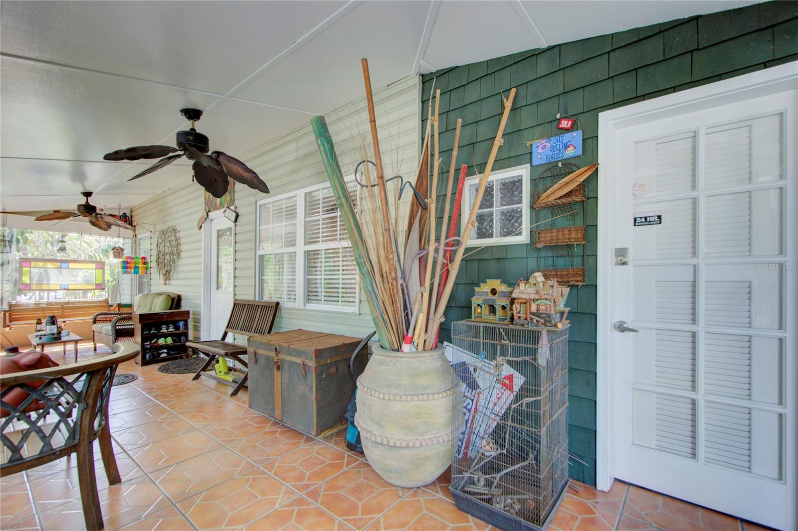 office door entrance on front porch