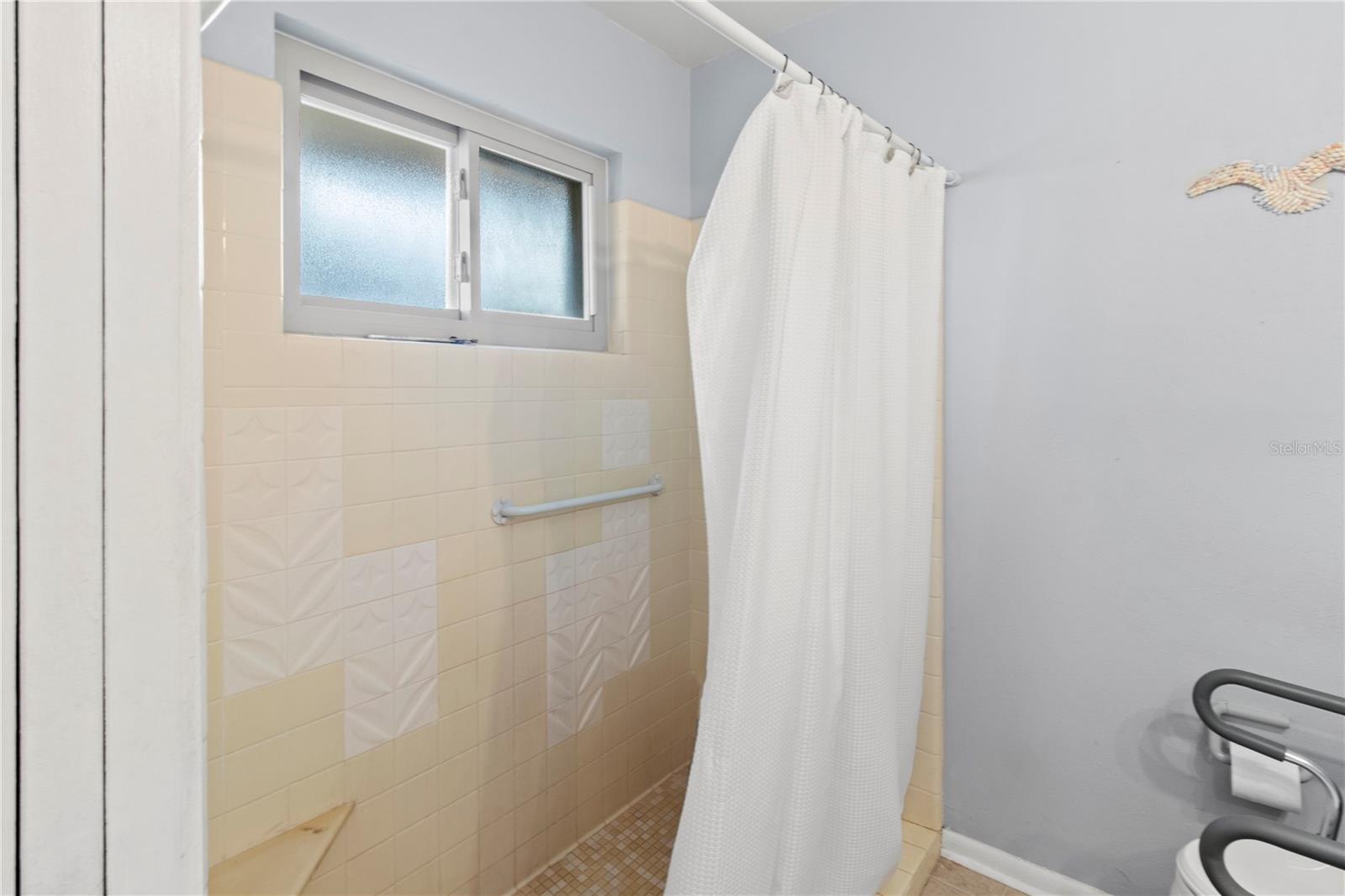 Including a walk-in shower