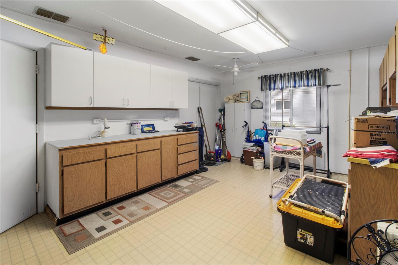 Could be your new craft or storage area .