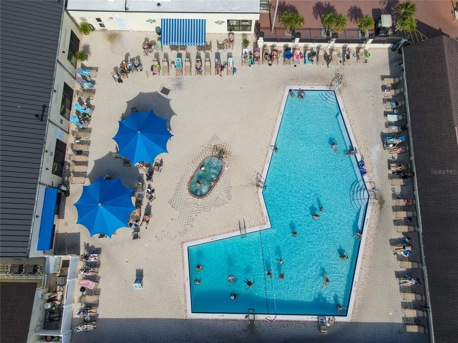 Community pool just outside CC's Grill