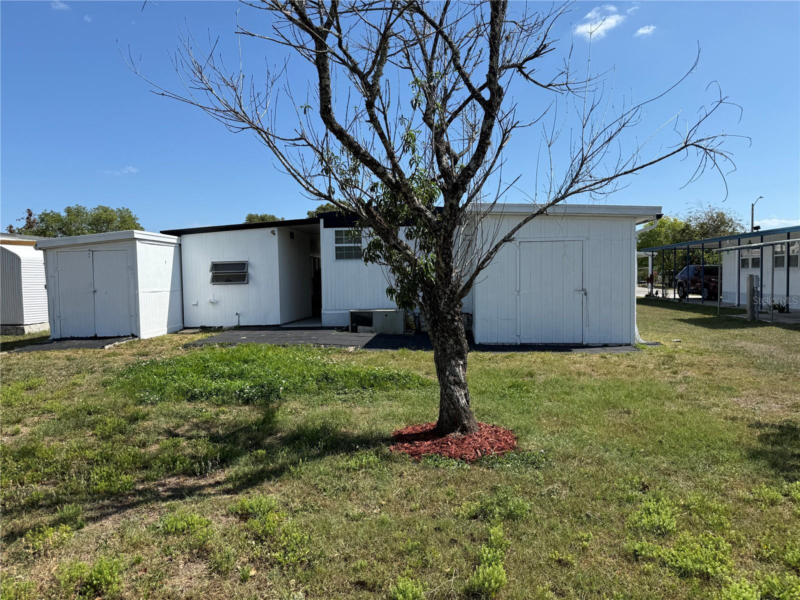 BACK YARD AND TWO STOREGES