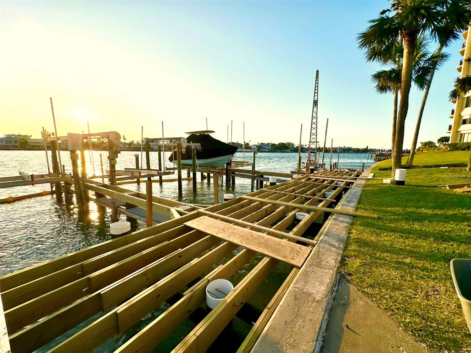 New Trex Dock being built