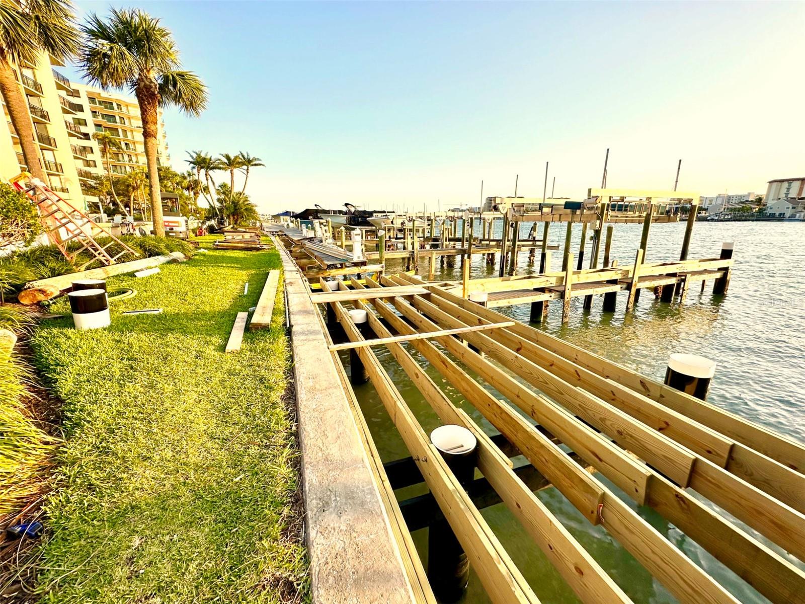 New Trex Dock being built