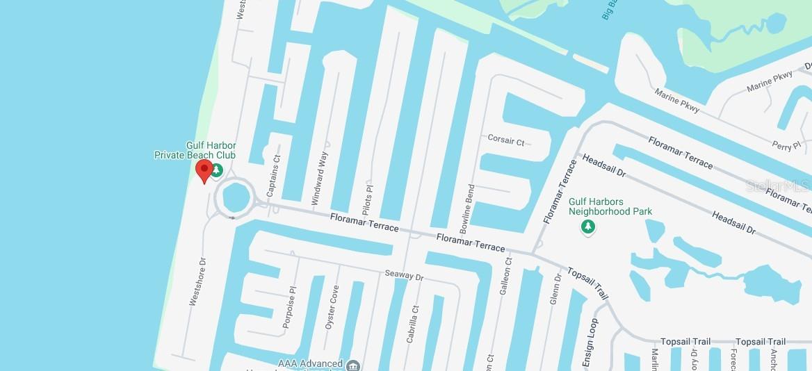 Gulf Harbor Beach club location