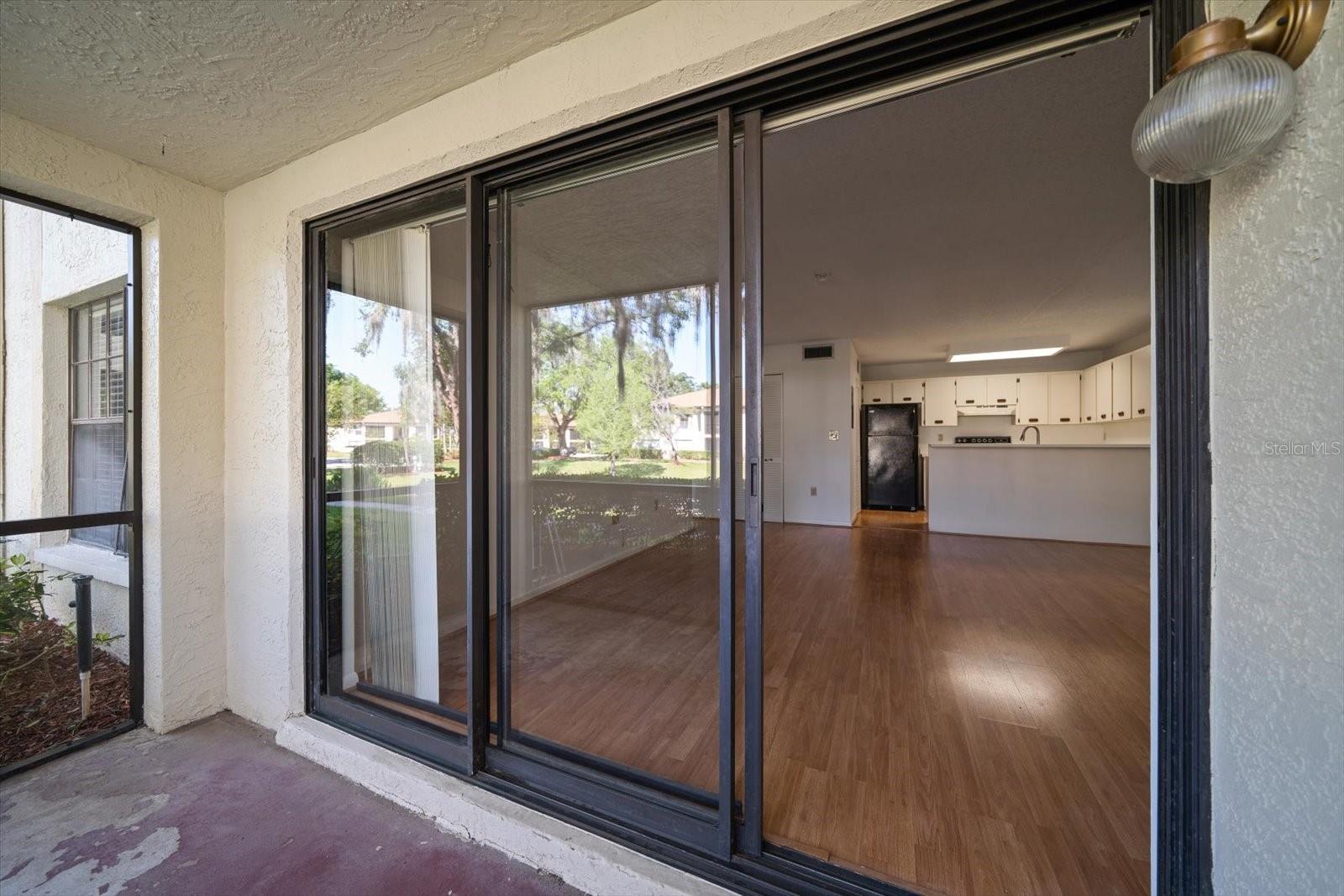 View of Living Room from Screened Patio