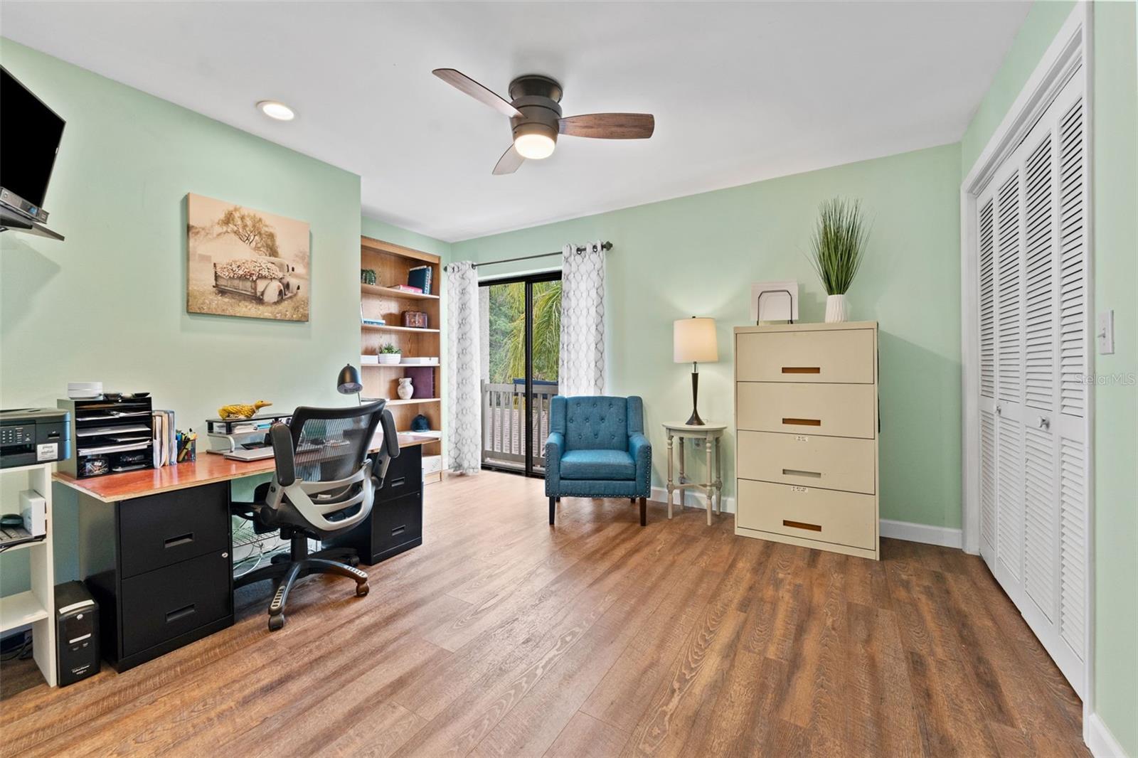 Bedroom three currently used as an office