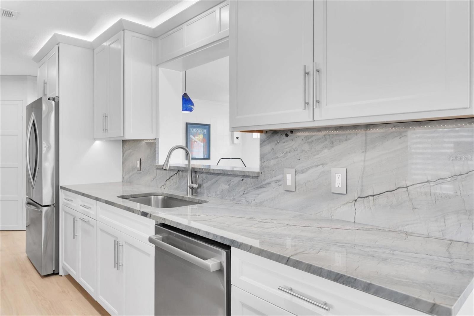 Wide kitchen with easy access to the Florida Room.