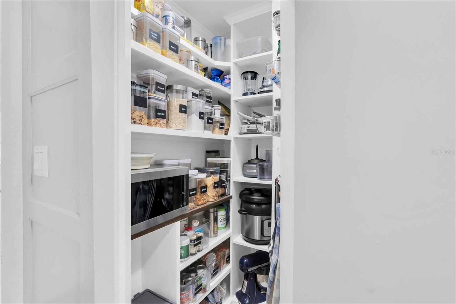 Custom walk in pantry!