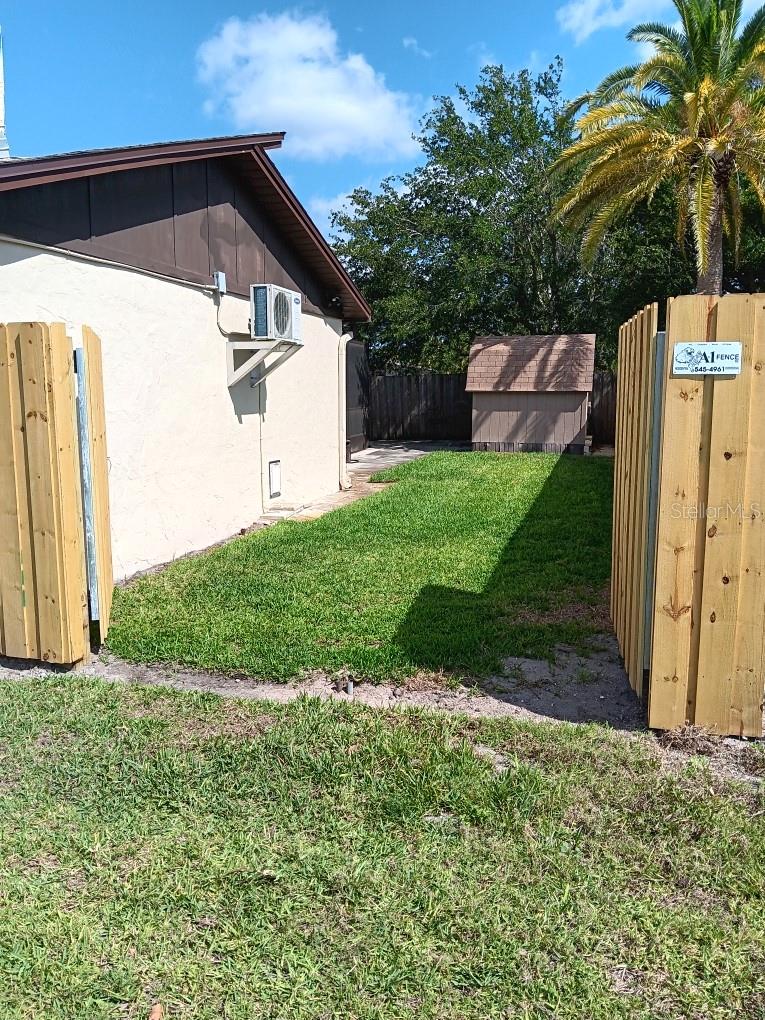 Double Gates for easy storage of RV or Boat.
