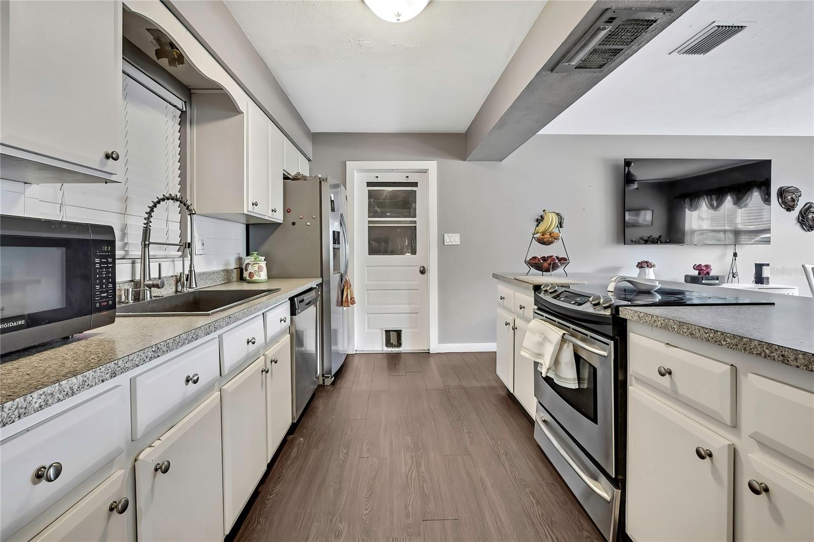 Kitchen with garage access