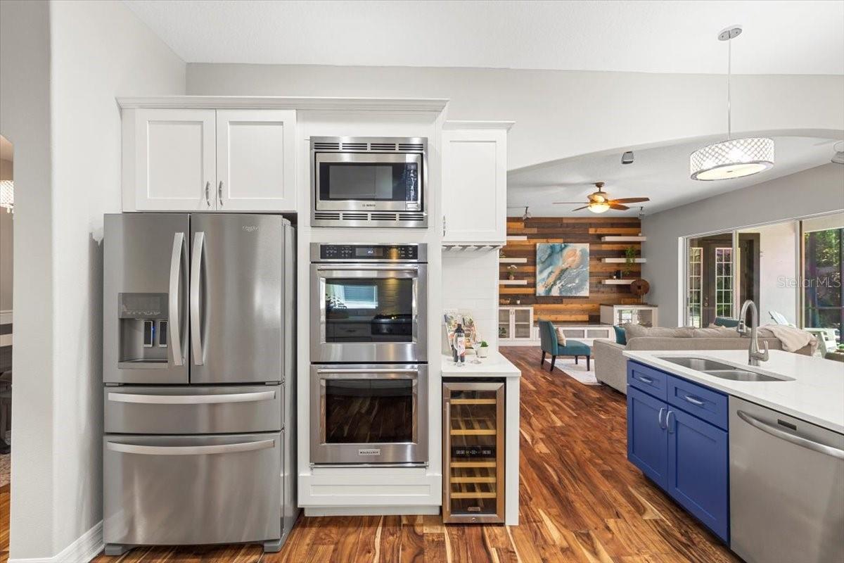 Stainless Steel Appliances & Wine Refrigerator