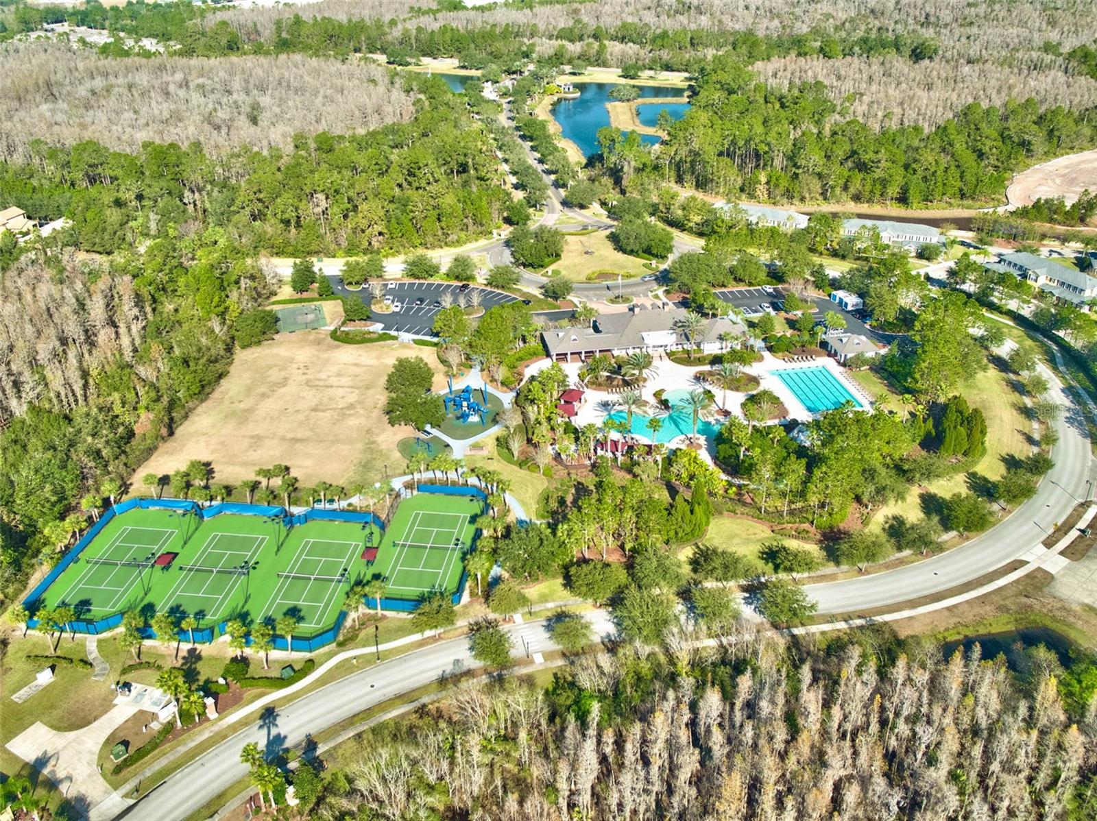 Aerial Of Community