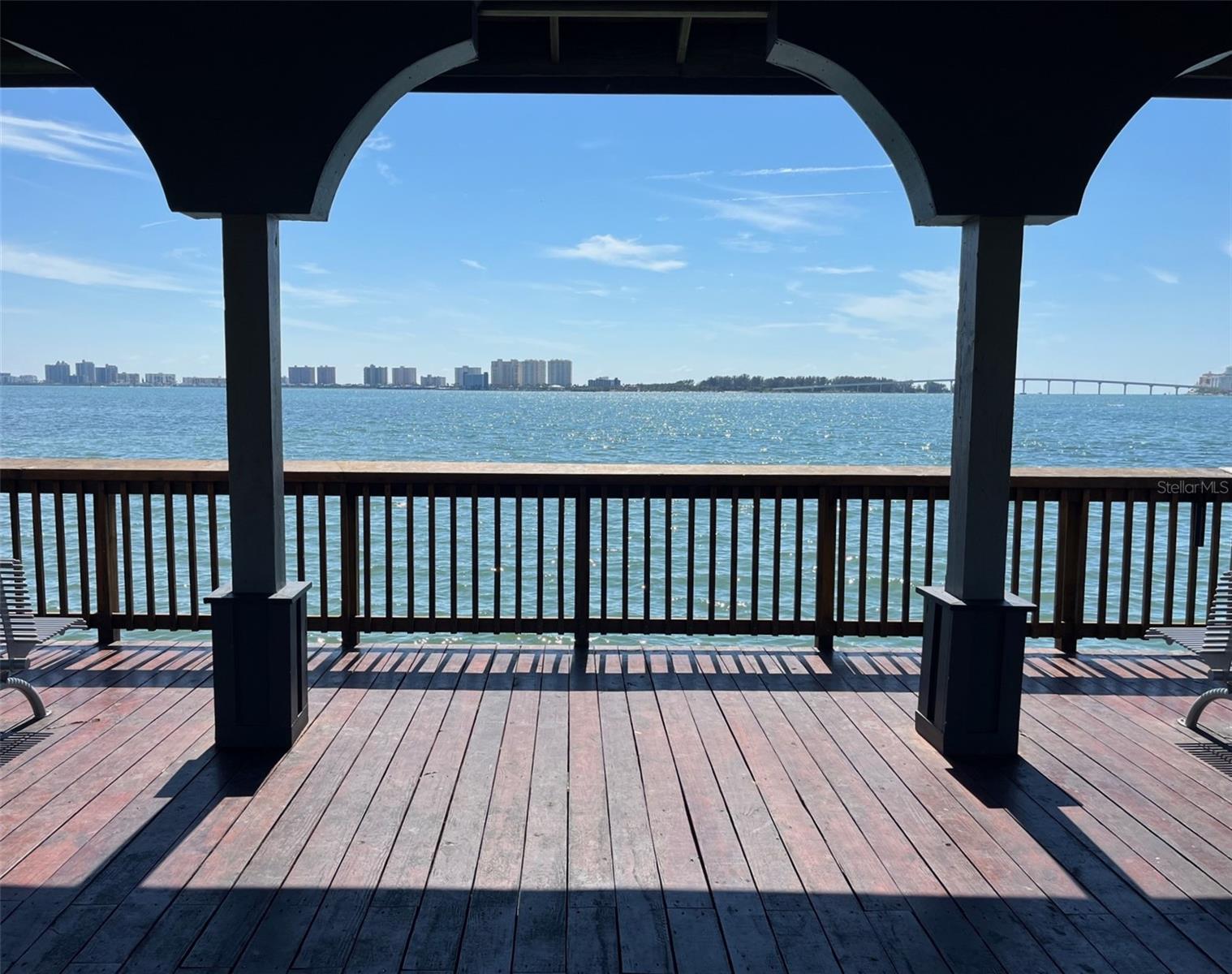 View looking west from Magnolia Street fishing pier