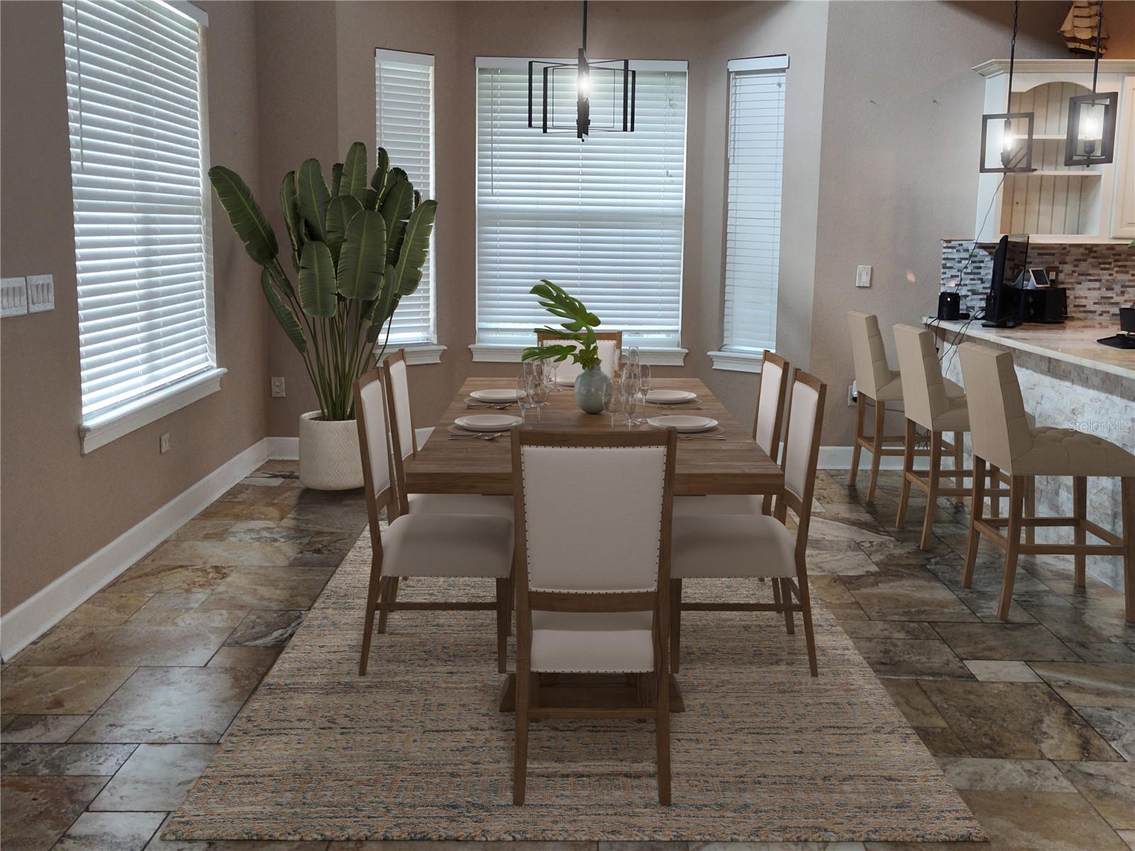 Dining area view