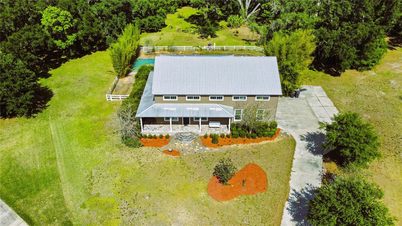 Aerial front view