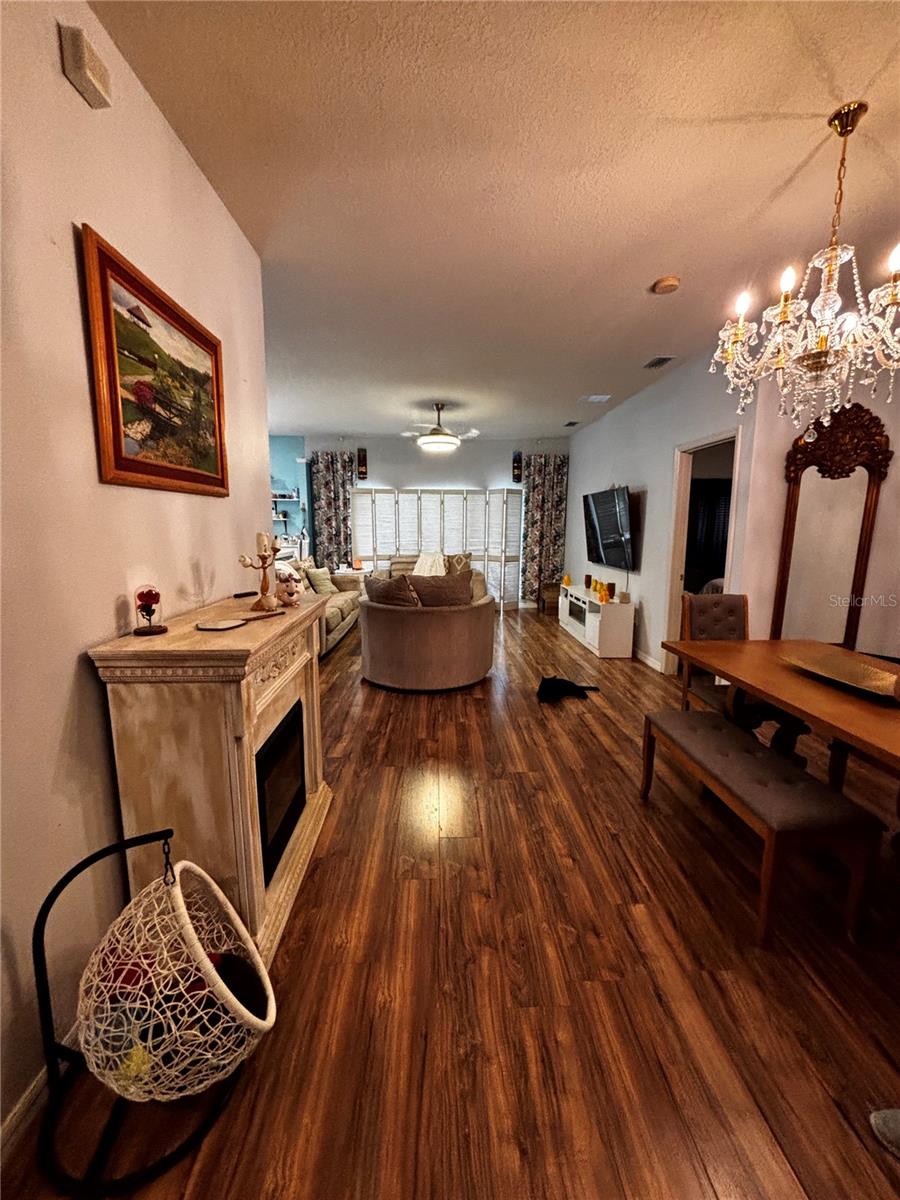 View from Front Door (Dining and Living Room)