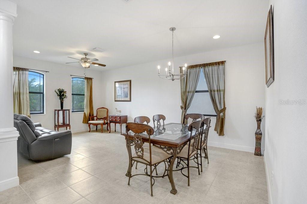 Living Room/Dining Room Combo at Entry (now empty)