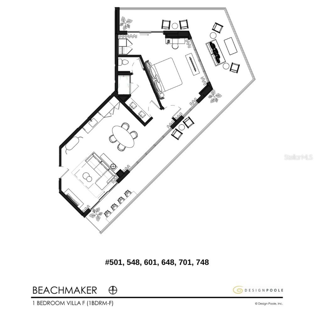 #25 Villa Suite F 1 bedroom - exact floor plans and pricing may vary