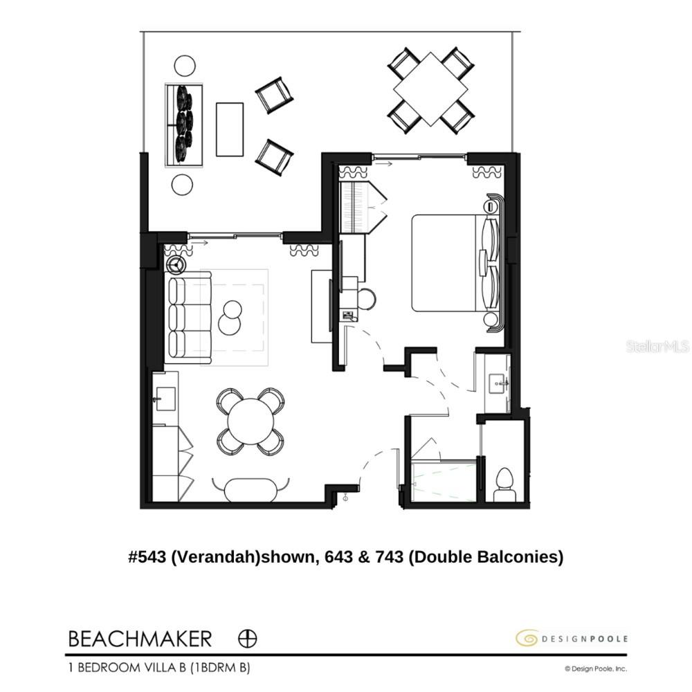 #23 Villa Suite B 1 bedroom - exact floor plans and pricing may vary