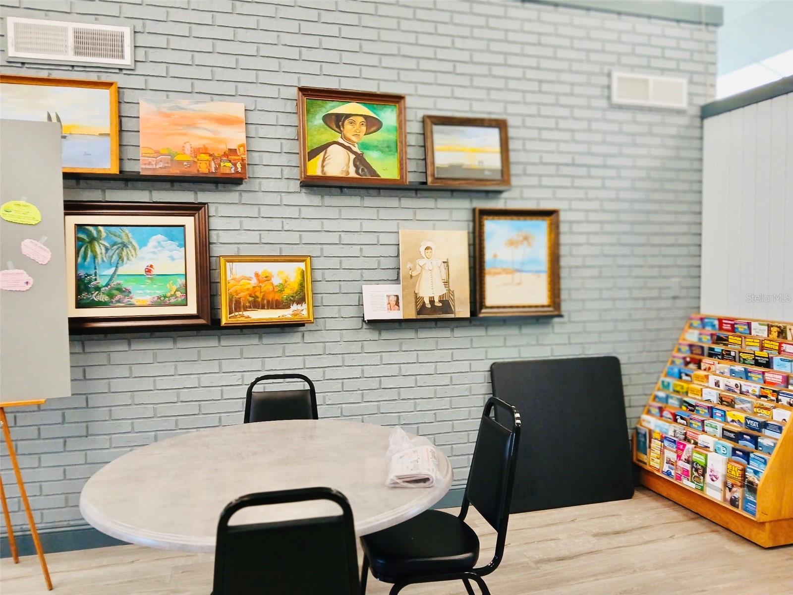 Card/game/library area