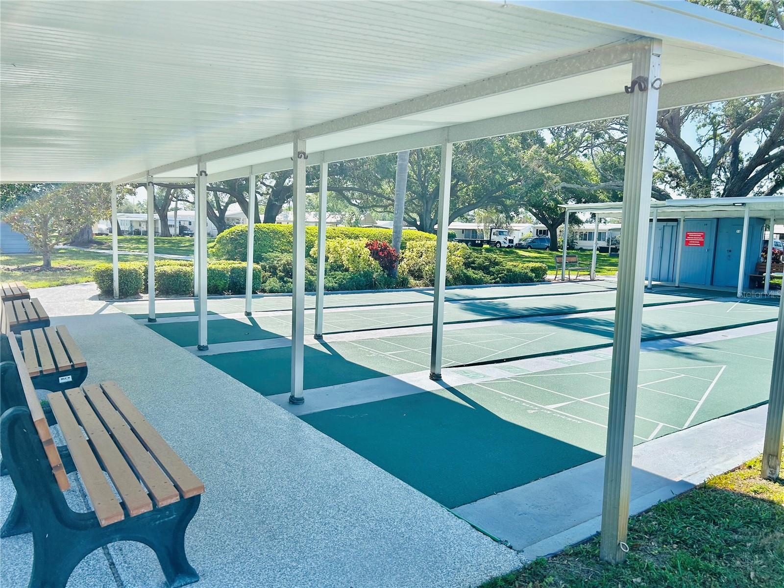 Shuffleboard area