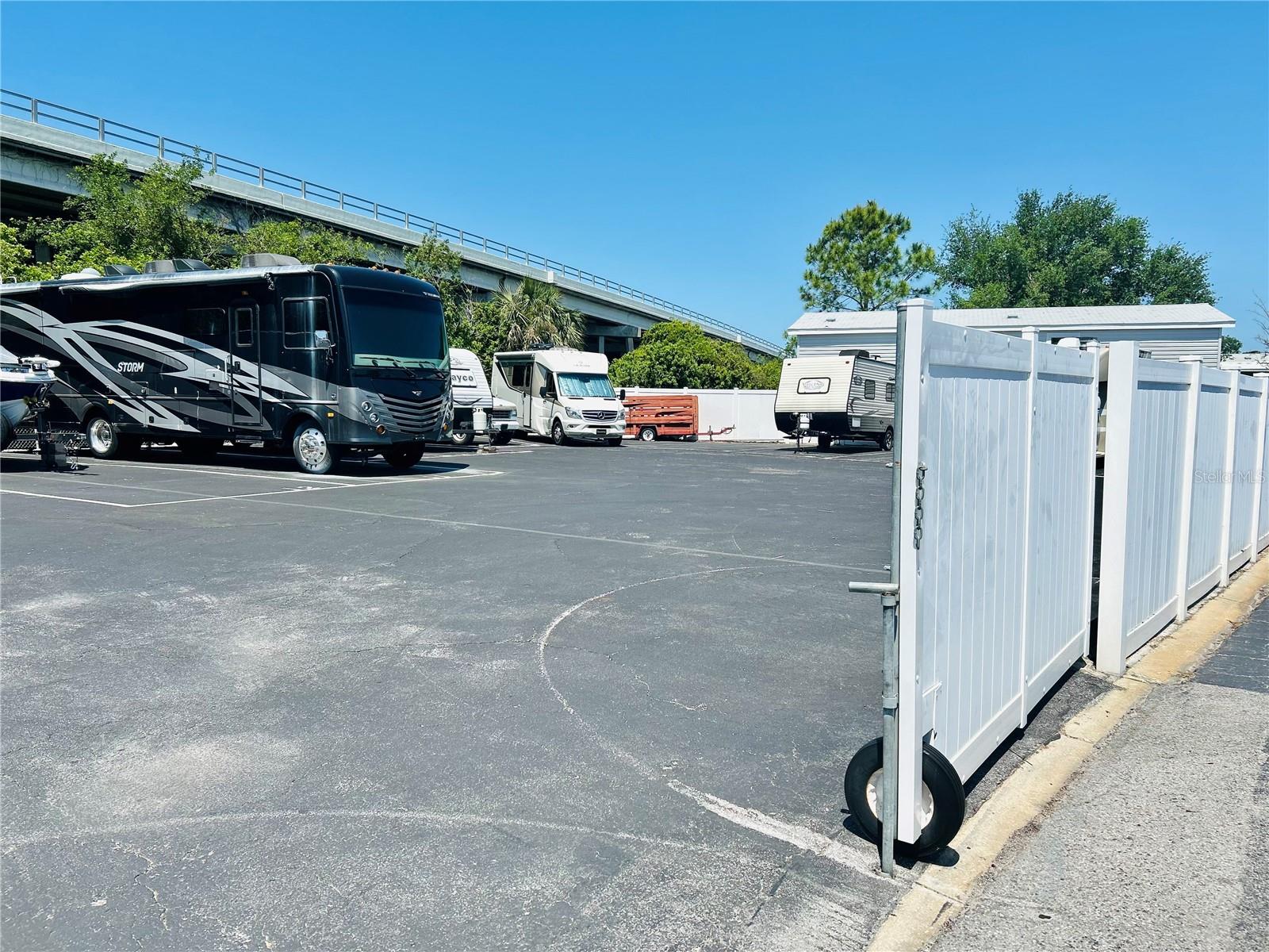 RV/Boat gated parking