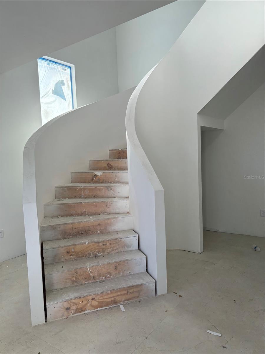 Custom Curved Staircase