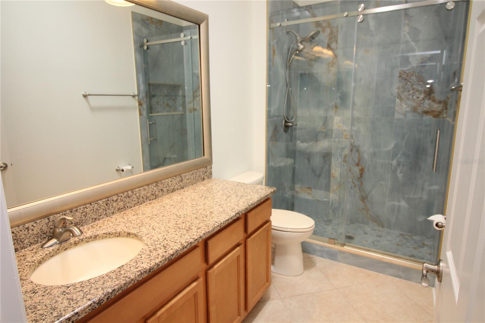 Bathroom 2 shower was  remodeled last year