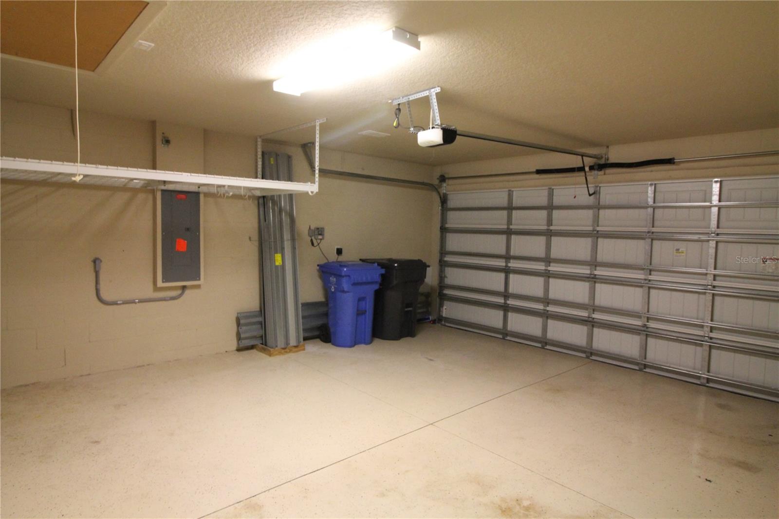 Garage floor is painted