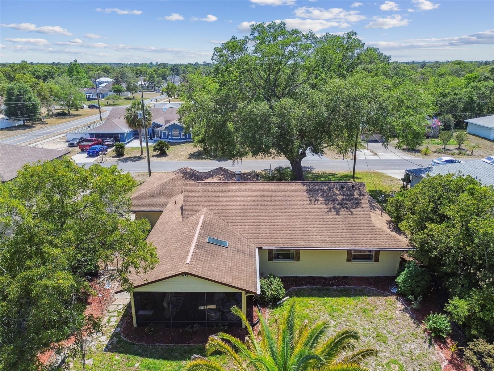 Drone View Back Yard