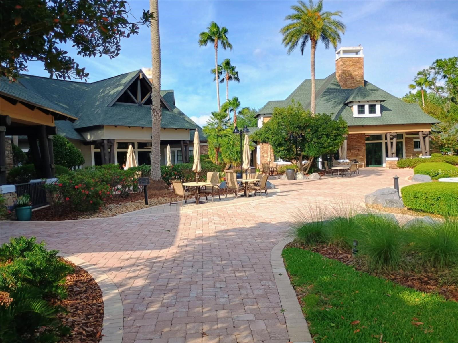 Back of clubhouse