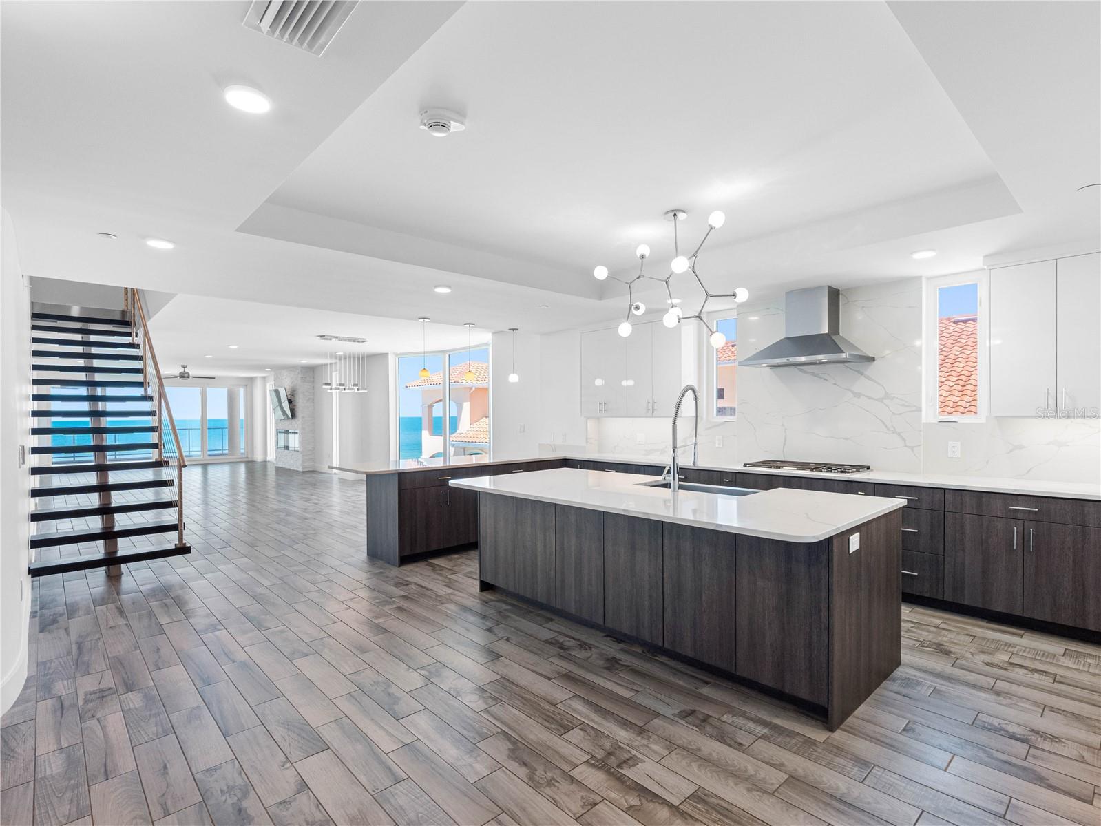 Spacious Kitchen withGulf views