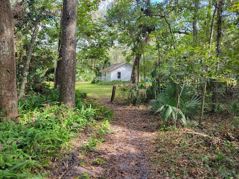 Trail to guest house/cottage